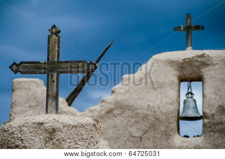San Lorenzo De Picuris Church In New Mexico