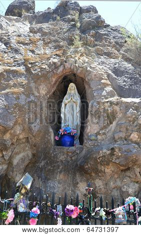 A shrine to the Virgin Mary in Tucson Arizona.
