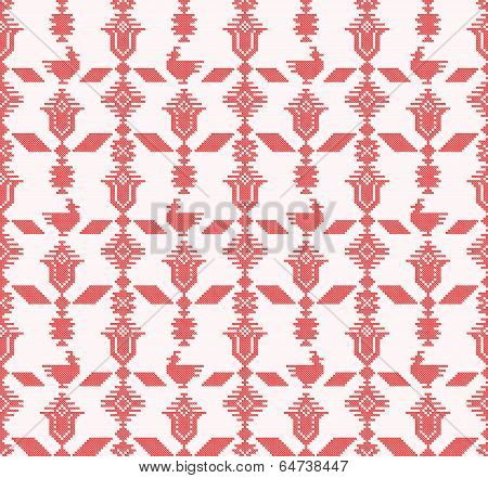 Cross Stitch Seamless Pattern