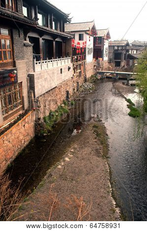 Shuhe Ancient Town In Lijiang,?Yunnan In China.