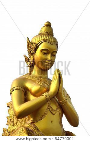 Blessing Kinnaree Unicorn As The Most Welknown Thai Fine Art