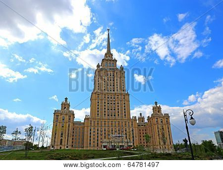Radisson Ukraine Hotel Building In Moscow