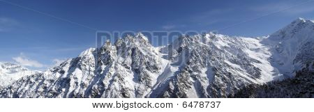 Panorama Caucasus Mountains