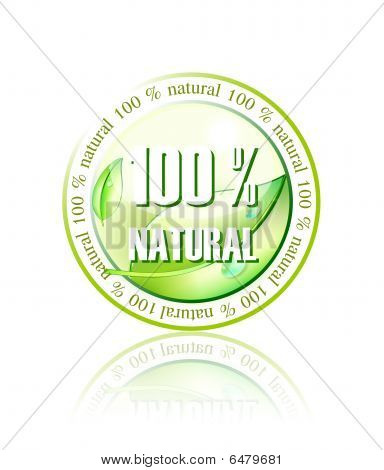 100 % luonnon ikoni