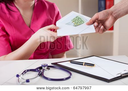 Doctor Taking Bribe