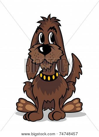 Cartoon brown dog