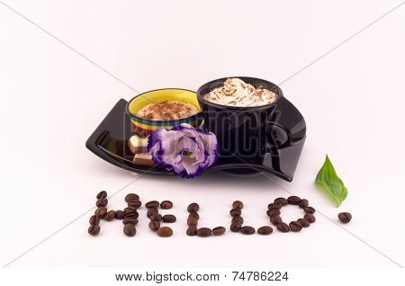 Coffee, Cream And Flowers