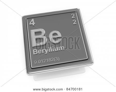 Beryllium. Chemical element. 3d