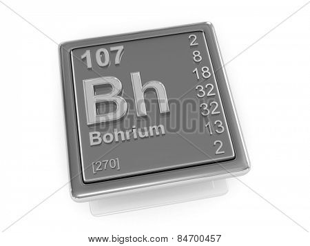 Bohrium. Chemical element. 3d