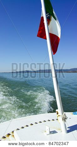 Steamer In Trasimeno Lake