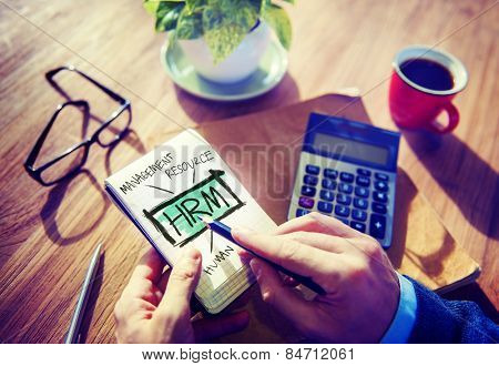 Human Resource Management HRM Strategy Planning Working Concept