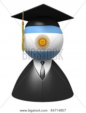 Argentina college graduate concept for schools and academic education