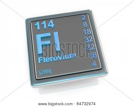 Flerovium. Chemical element. 3d
