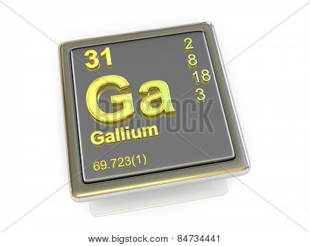 Gallium. Chemical element. 3d