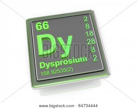 Dysprosium. Chemical element. 3d