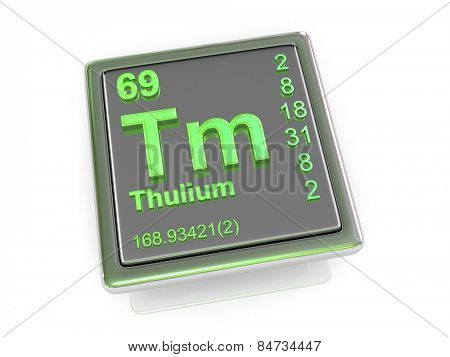 Thulium. Chemical element. 3d