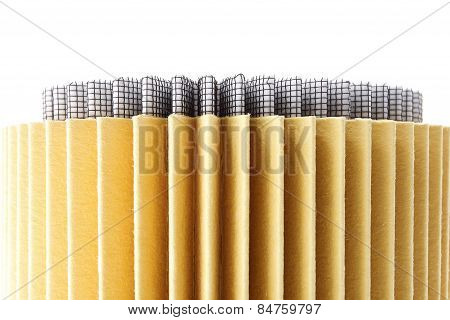 Fuel filter for engine car indetail isolate on white