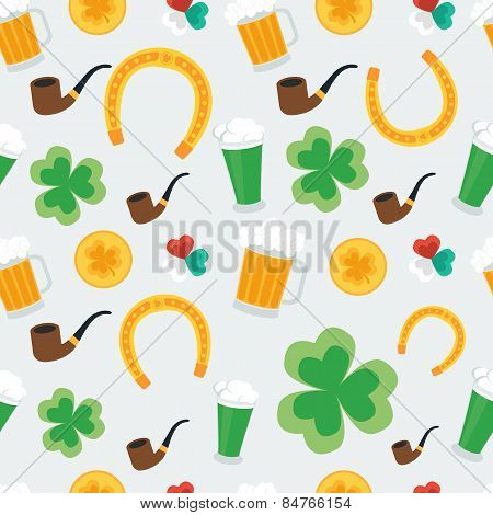 Seamless Background For St. Patrick's Day. Vector
