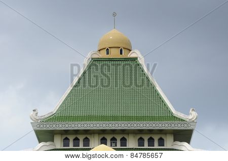 Roof of Al Azim Mosque in Malacca, Malaysia