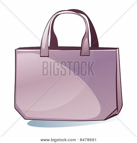 geïsoleerde gekleurde tas