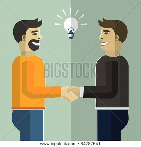 Business handshake.