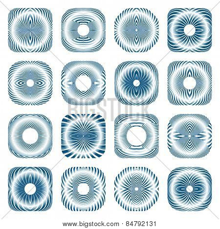 Design elements. Patterns set. Vector art.