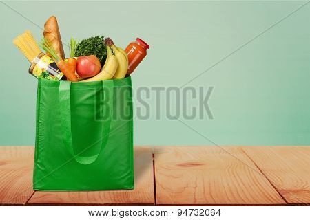 Bag, Groceries, Recycling.