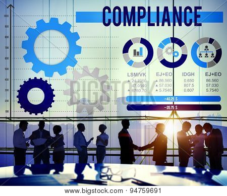 Compliance Accept Collaboration Growth Analysis Concept