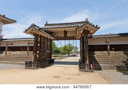 Oteninomon Gate (1670) Of Marugame Castle, Japan