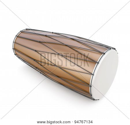 Dholak On A White