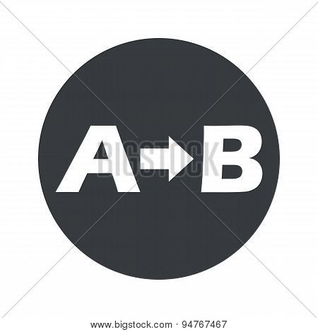 Round A to B icon