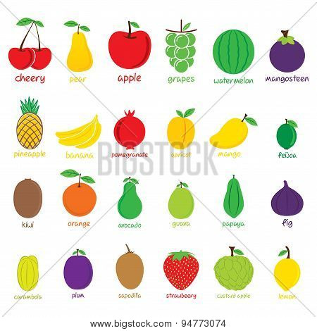 fruit icon design vector