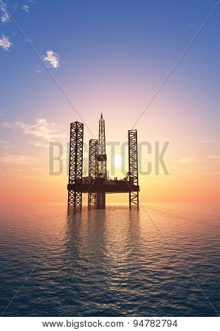 Oil production into the sea