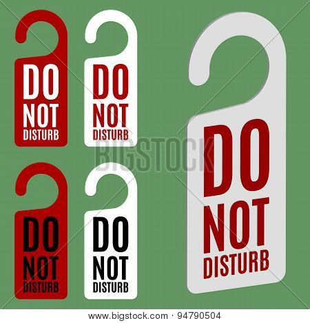 Do not disturb sign