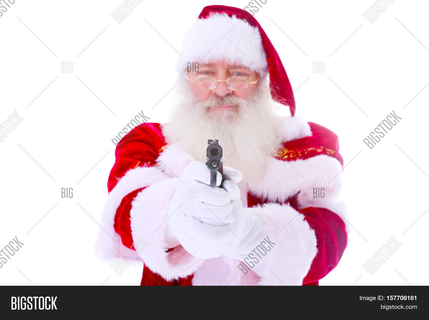 Santa Claus Pistol. Image & Photo (Free Trial) | Bigstock
