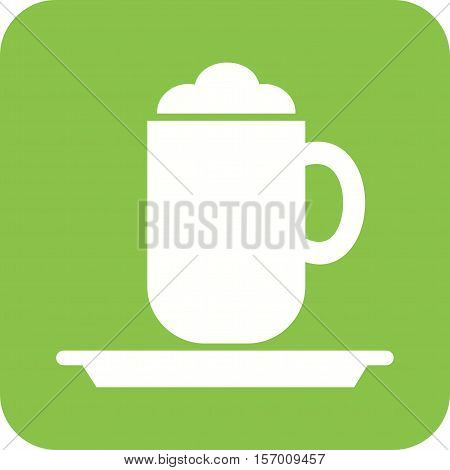 Cappucino, cup, coffee icon vector image. Can also be used for coffee shop. Suitable for web apps, mobile apps and print media.