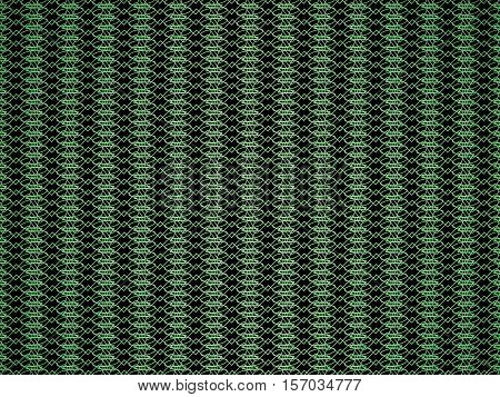 Abstract graphic background with tracery light green pattern. 3d rendering.
