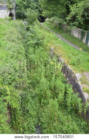 St. Mary's Lock viewed from St. Mary's Bridge Chalford Thames & Severn Canal Gloucestershire