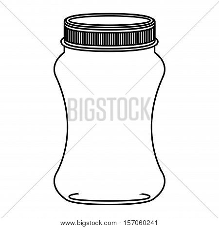 Mason jar icon. Retro vintage and decoration  theme. Isolated design. Vector illustration