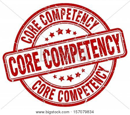 core competency. stamp. square. grunge. vintage. isolated. sign