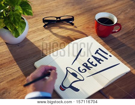 Hello Great Accost Greeting Salute Welcome Concept