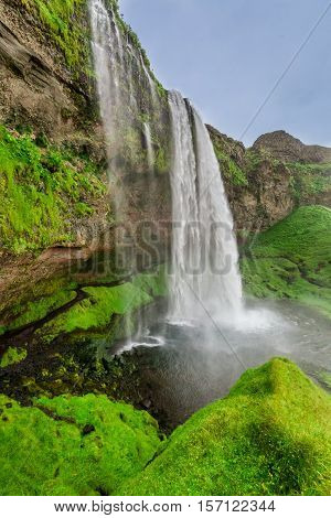 Wonderful Seljalandfoss Waterfall In Iceland In Summer