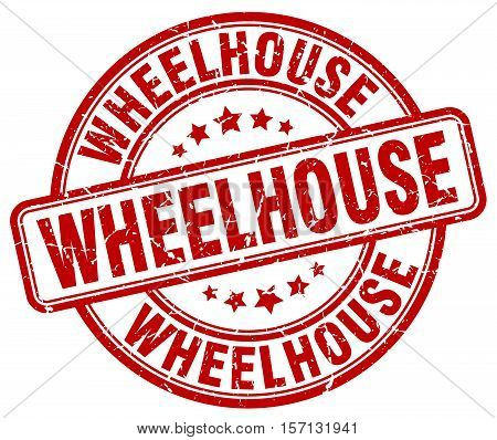 wheelhouse. stamp. square. grunge. vintage. isolated. sign