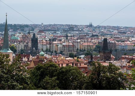 the old Town of Prague Czech Republic
