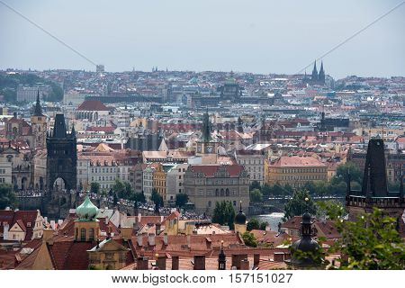 the old Town of Prague Czech Republic