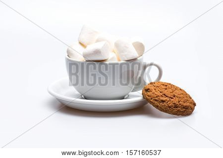 Marshmallows In ?up And Oatcake