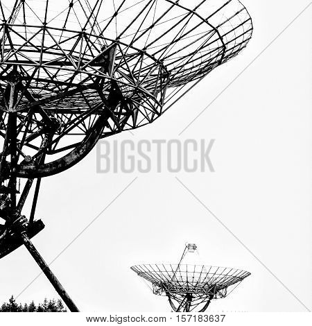 Synthesis radio telescope at Westerbork, Drenthe Netherlands