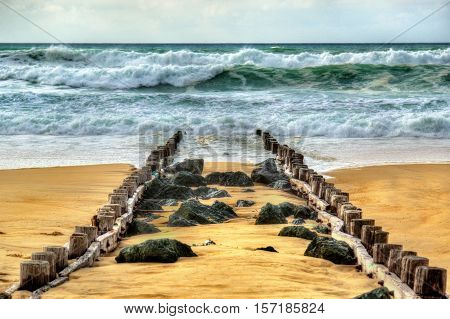 Beach on the Atlantic Ocean near Seignosse - France, Aquitaine