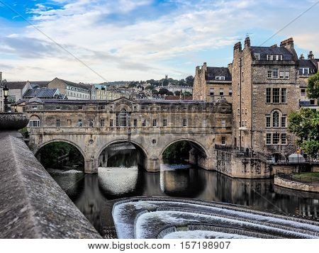 Hdr Pulteney Bridge In Bath