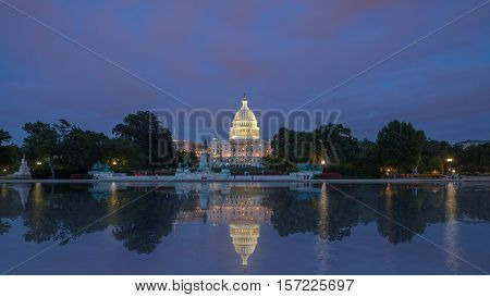 The Us Capitol In Washington Dc Landscape